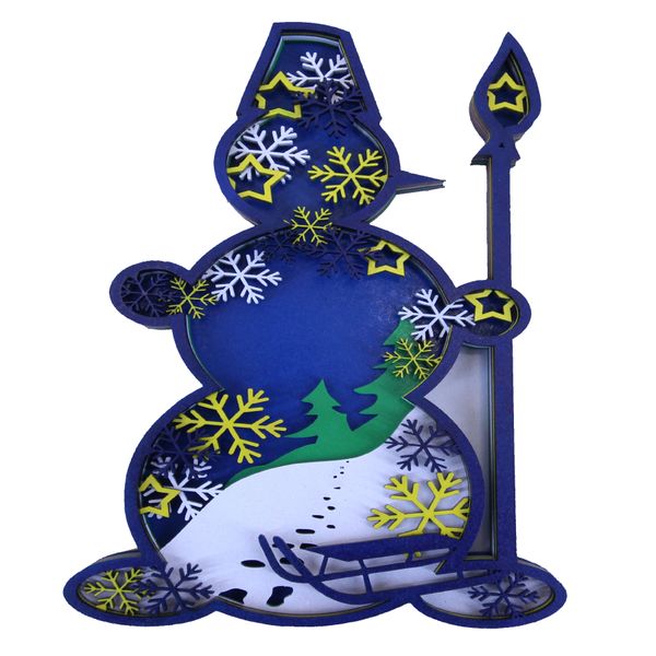 Wow We | Multi Layered Paint Board | Snowman 1