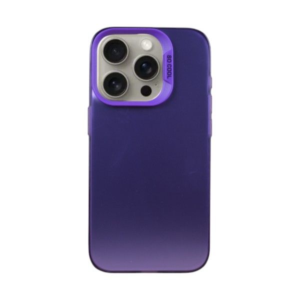 Metallic Gradient Phone Case Compatible With IPH15 Pro - Purple