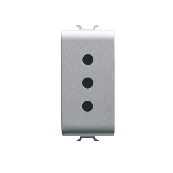 Gewiss - Chorus 1M 2P+E Italian 10A 250V Socket Titanium