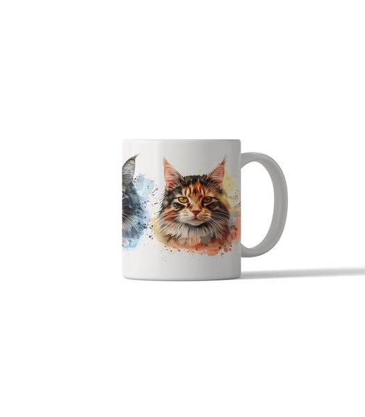 Cat Portrait 11oz DSG45 Printed Coffee Mug Gift