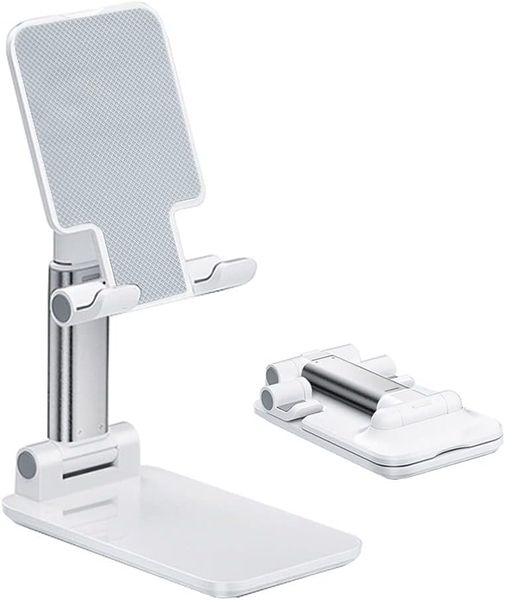 Foldable Mobile Phone &amp; Tablet Holder Height Adjustable Desk Stand