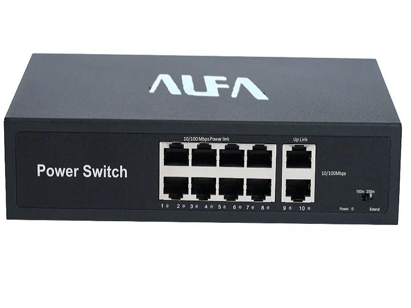 ALFA 10 Port 120W Smart PoE Switch - Power &amp; Efficiency Combined
