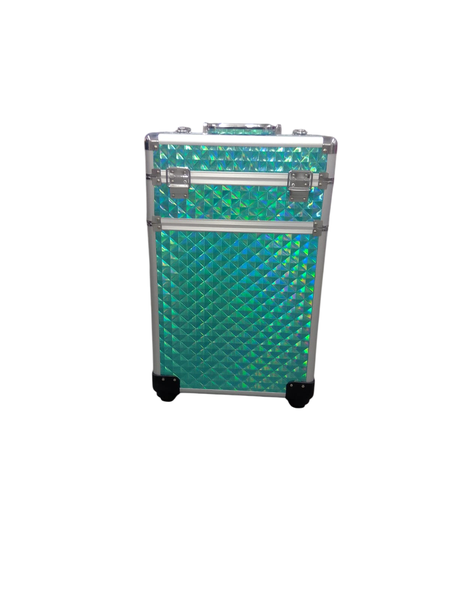 Green &amp; Silver Makeup Storage Bag