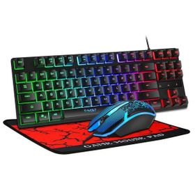 T-wolf 3 In 1 Keyboard, Mouse And Mouse Pad Gaming Combo - TF260