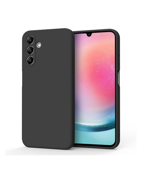 Liquid Silicone Back Case For Samsung Galaxy A24- Light Blue