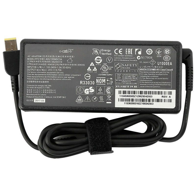 Lenovo ThinkPad 20V 6.75A Power AC Adapter (USB PIN) Buy Online in South Africa | takealot.com