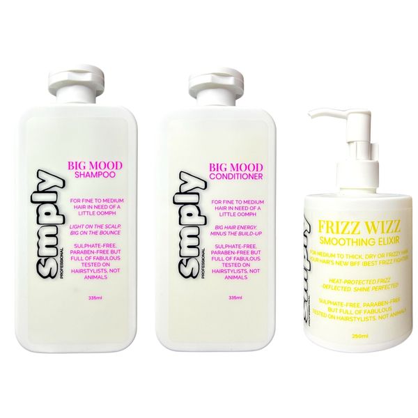 Smply Big Mood Volume &amp; Shine Trio - Sulphate-Free Lightweight Care