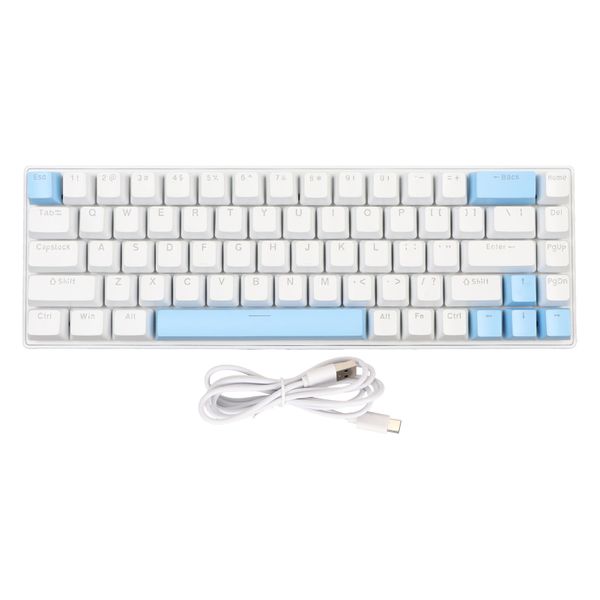 68 Key Blue Switch Keyboard N Key Rollover, RGB