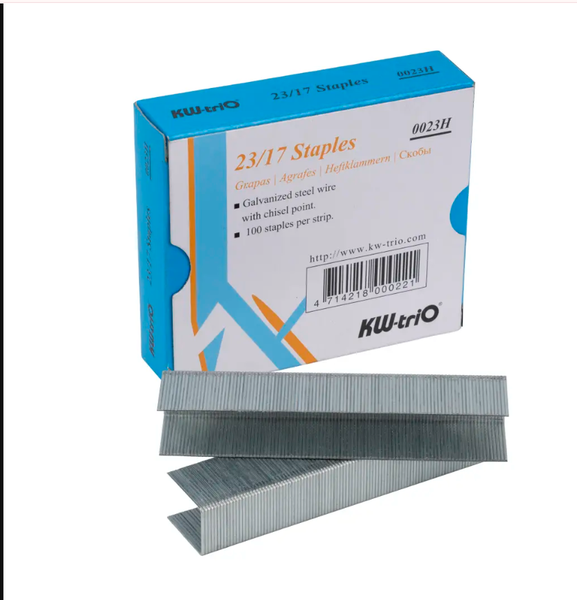 KW Trio - Staples 17mm No23/17 0023H (Box 1000)