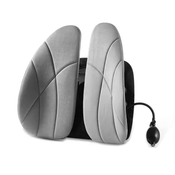 Adjustable Lumbar Cushion - Ergonomic Back Support Pillow, Breathable Mesh