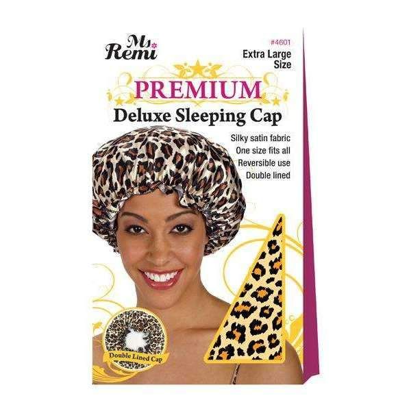 Ann04601 - Ms. Remi Deluxe Sleeping Cap Xl Leopard 4 Pack