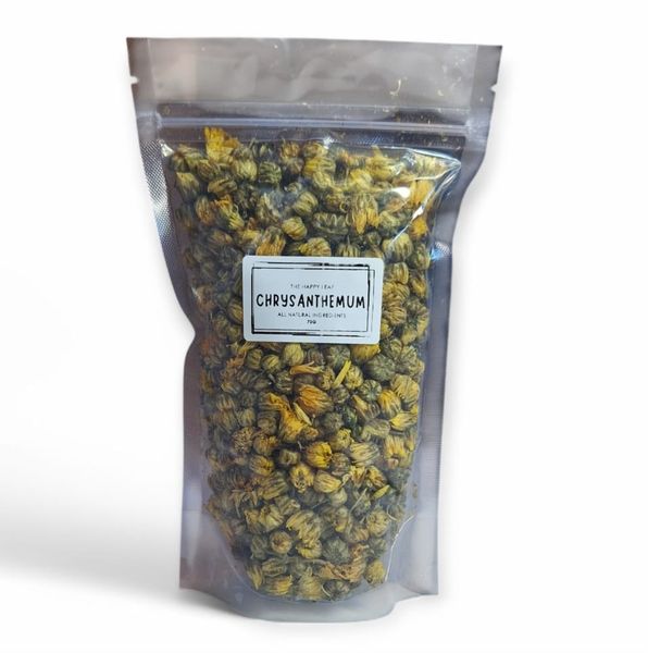 The Happy Leaf Dried Chrysanthemum Buds/Flowers - 70g Pack