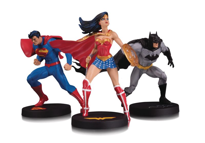 Jim Lee Collector 3-Pack Statue Set - Batman, Wonder Woman and Superman
