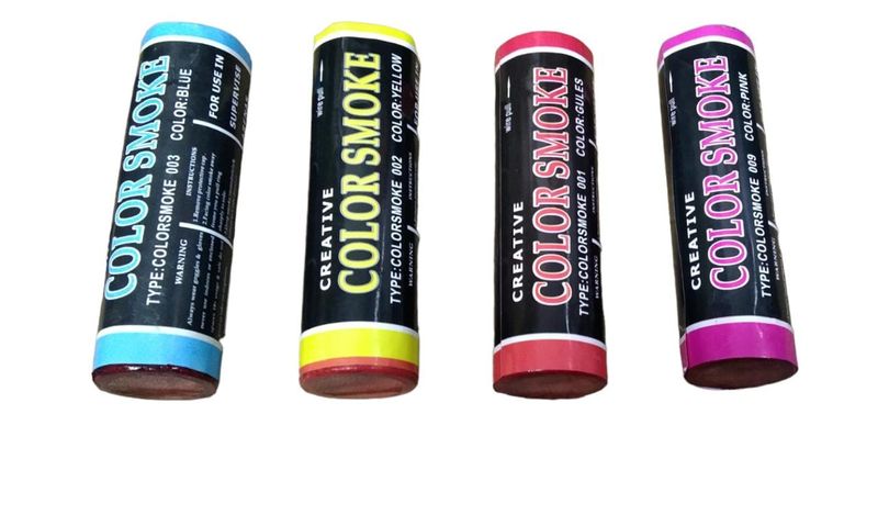 Creative Color Smoke Bomb Grenade - Pack Of 4