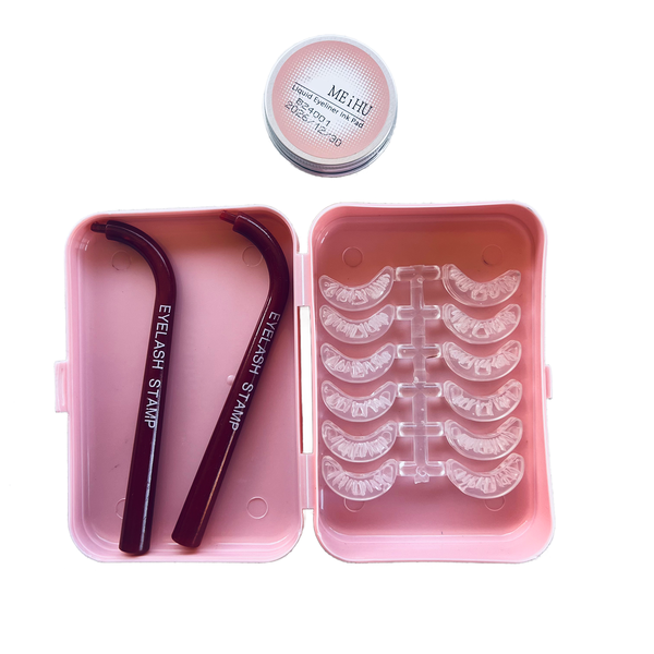 Reusable Bottom Eyelash Stamp Kit - Natural Look And Quick Eye Make Up