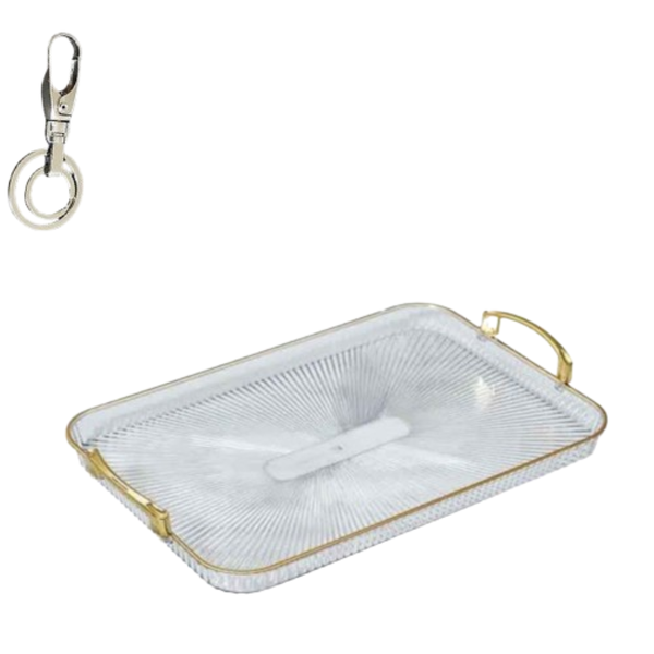 Transparent Serving Tray / with key holder