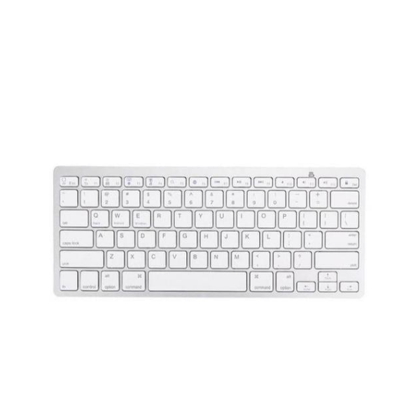 Compact White Wireless Keyboard