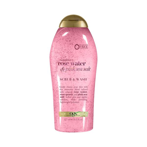 Ogx Pink Sea Salt &amp; Rosewater Gentle Soothing Body Scrub 577ml