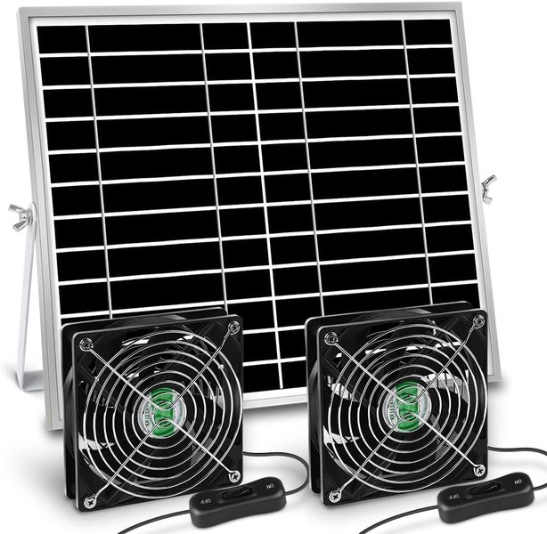Solar-powered fan, ventilation fan, IPX7 waterproof