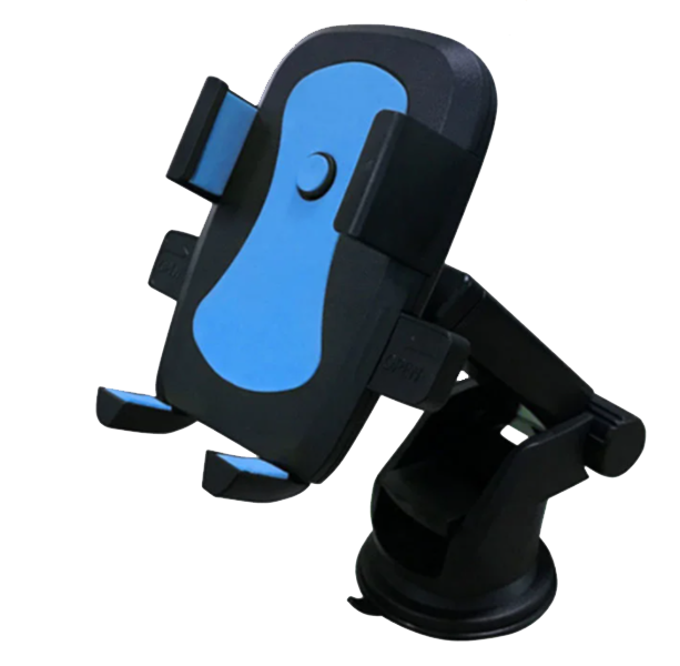 One Touch Suction Multifunctional Rotary Mobile Phone Holder - Blue
