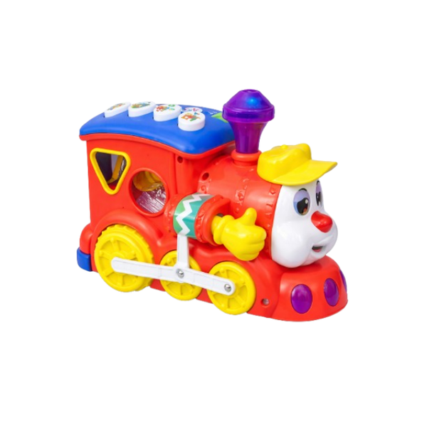 Kids Musical Train Playset - Light-Up Educational Toy with Blocks