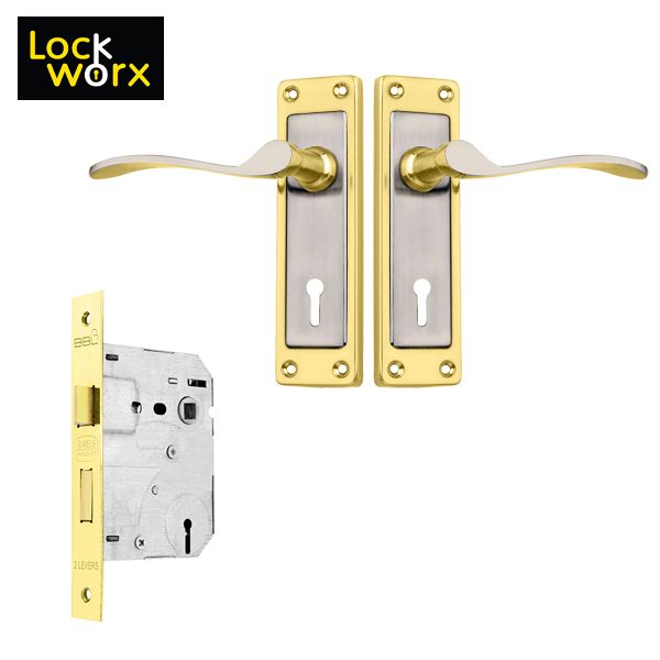BBL - LOCK WORX Bishop Handles Mortice Lockset