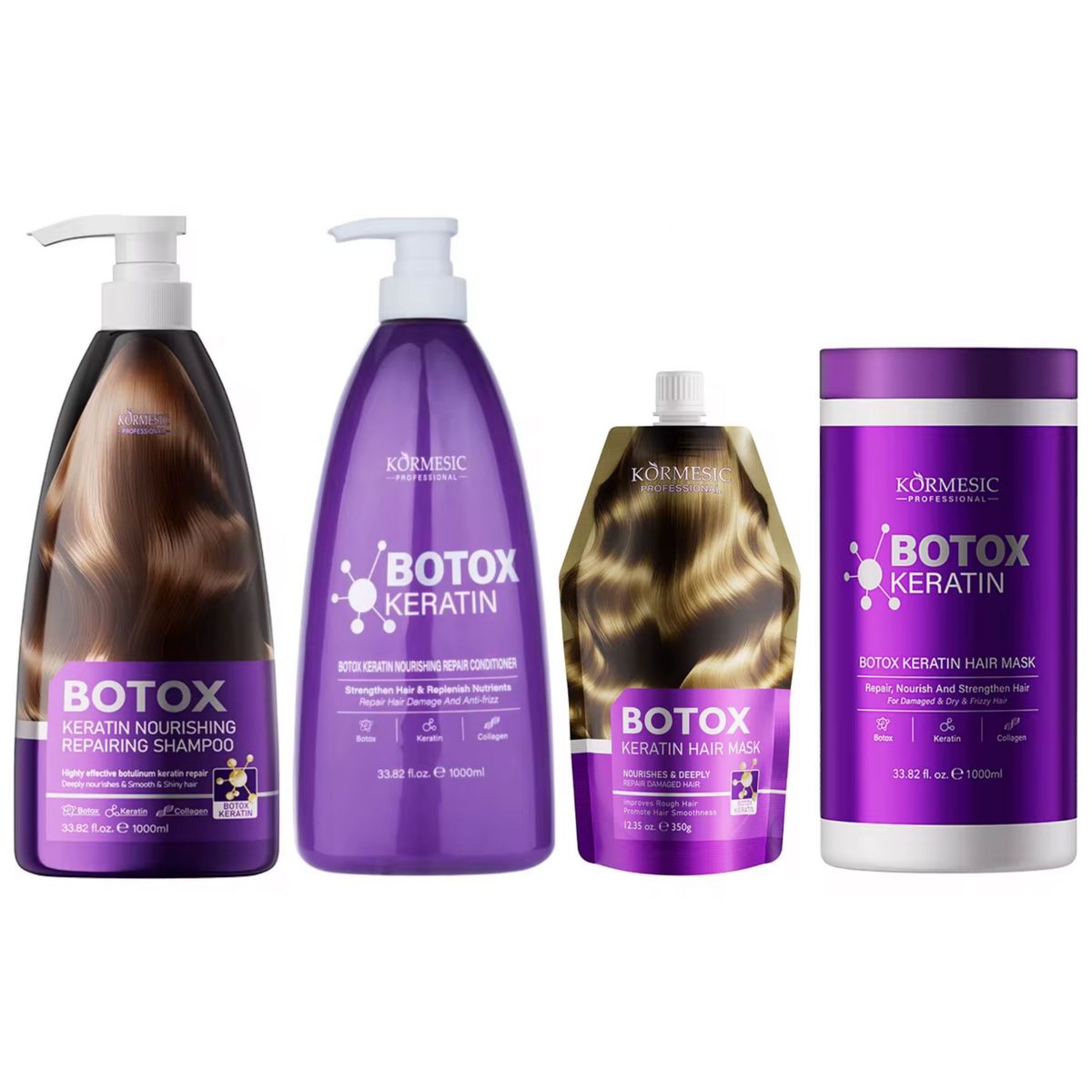 Kormesic Botox Collagen Keratin Hair Care Set