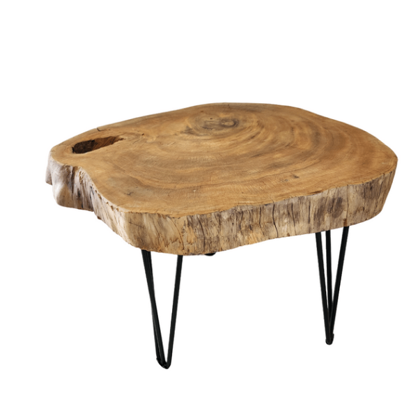 Live edge wood side table/ coffee table