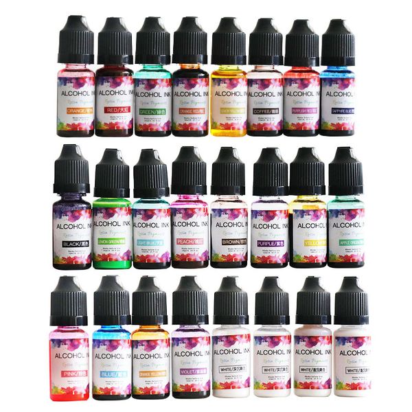 Alcohol Ink Pigment Set for Resin/Epoxy Crafts