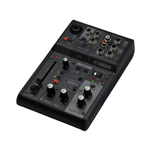 Yamaha AG03MK2 3-channel live streaming mixer with USB audio interface - B
