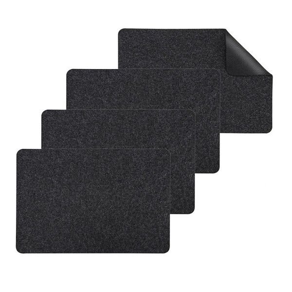 4Piece Heat Resistant Mats for Air Fryer Coffee Maker Kitchen Countertop