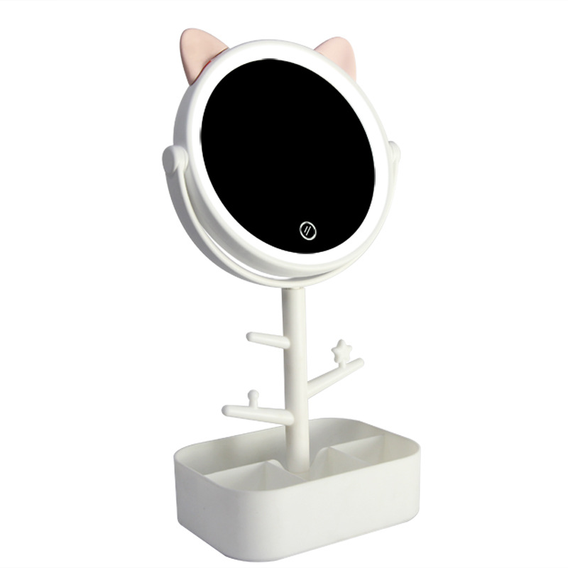 Vanity Desk Mirror with Touchscreen Light Control (White) Shop Today