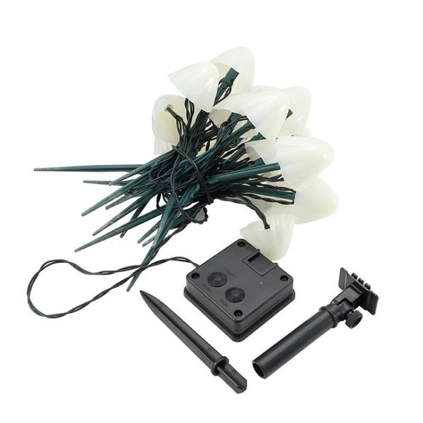 Garden Light Solar powered Mushroom Style LED String Multi colour