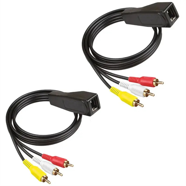Rj45 to 3 Lotus Flower with Extender and Network Cable