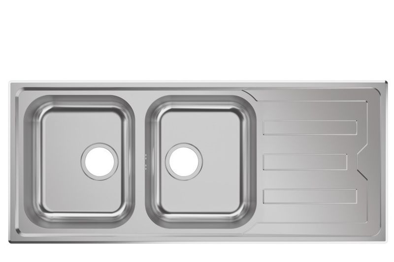 Hansgrohe Stainless Steel Built in Sink With Drainboard