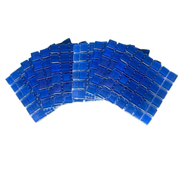 Mosaic Tiles Pearl Blue 15x15mm (small tiles for crafting)