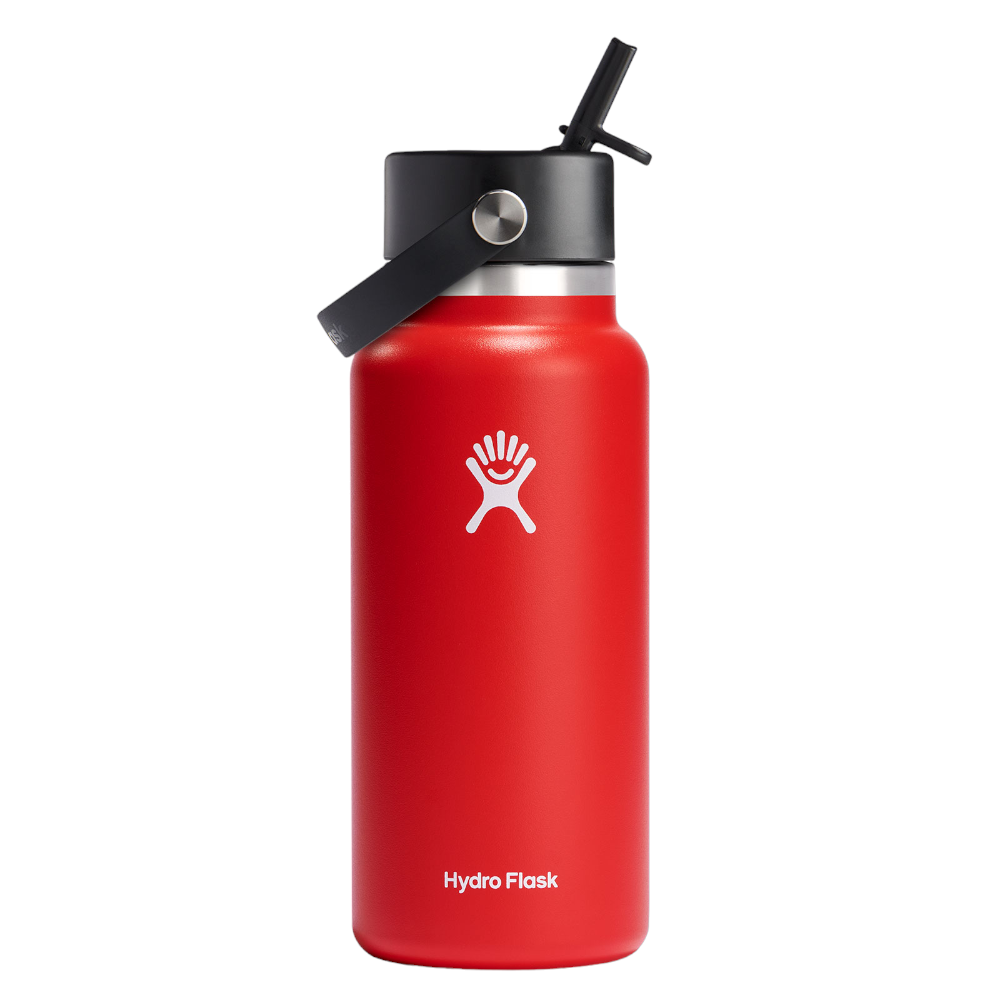 Hydro Flask Hydration Wide Mouth with Flex Straw Cap 32oz/946ml Goji ...