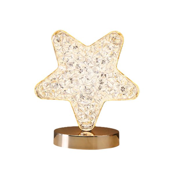 Star Metal 3 Color Touch Sensor Cute Atmosphere Lamp- SD