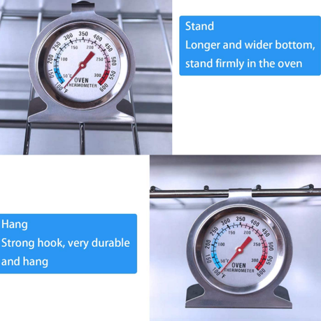 Universal Kitchen Cooking Temperature Stand Up Dial Oven Thermometer Gauge