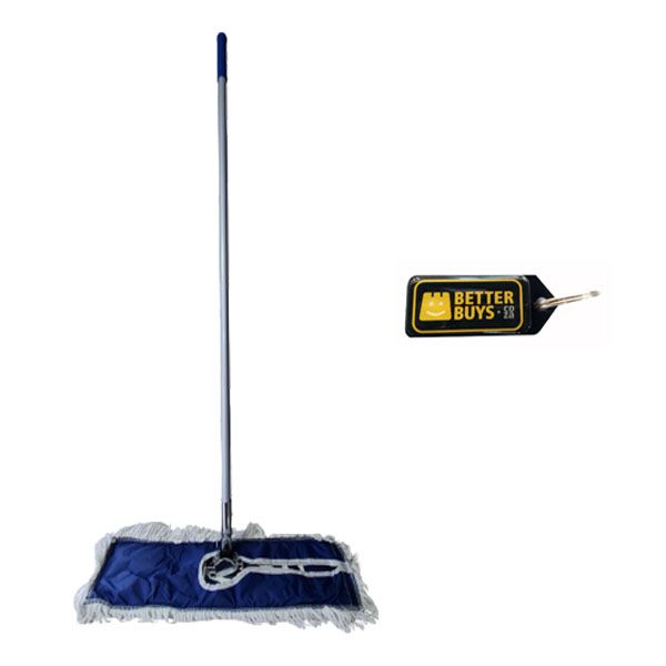 Aluminium Handle Dust Mop 90cm - Wet &amp; Dry Cleaning and Gel Key Holder