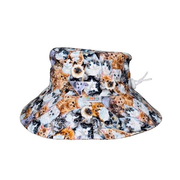 Kids Bucket Sun Hat Cats Kitty Meow