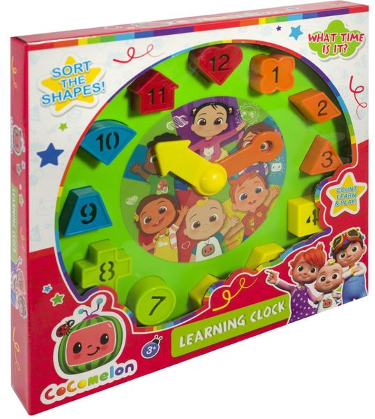 Cocomelon Learning Clock - Purple Waving Friends