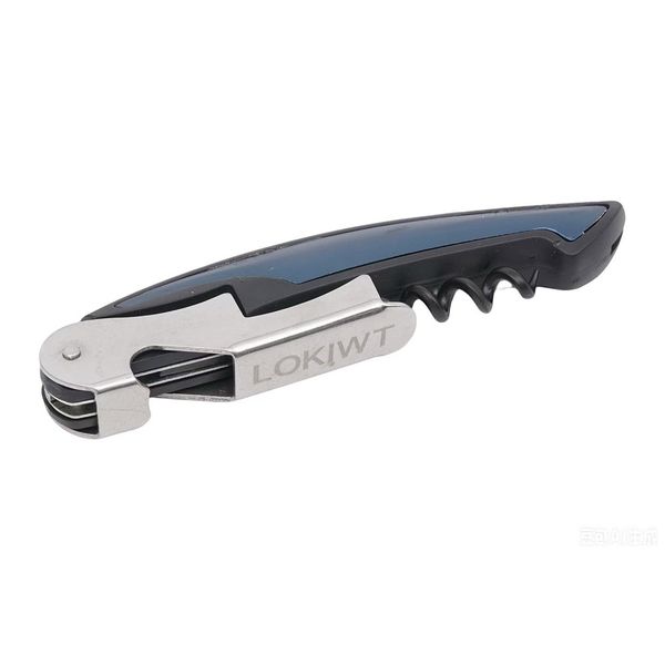 LOKIWT Waiters Corkscrew Wine Opener 3-in-1 Beer Bottle Opener Foil Cutter