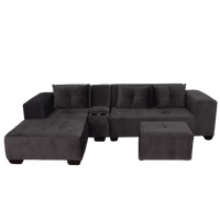 Chelsea Corner Sofa - Left Hand - Grey Velvet