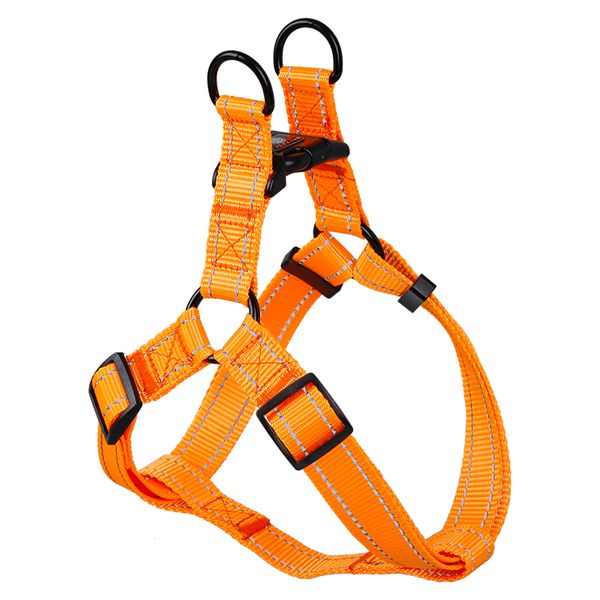 Bright Nylon Dog Harness - Orange