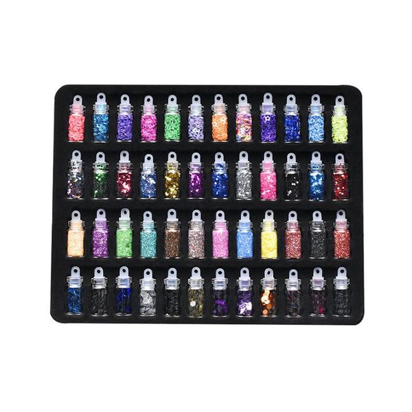 48 Colour Acrylic Power Nails Decoration Set