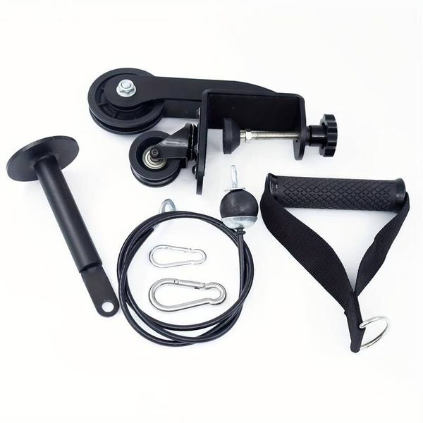 Portable Arm Wrist Trainer 39.3-Inch Iron Cable Set with Non-Slip Handles