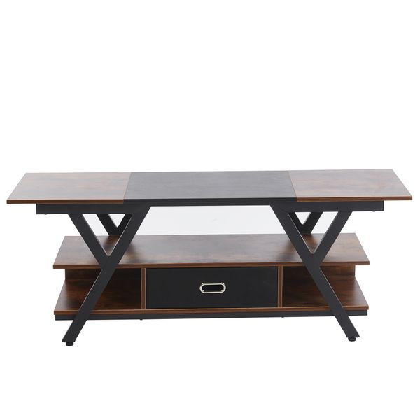 TV Stand Media Console Entertainment Center with Storage Shelf Drawer