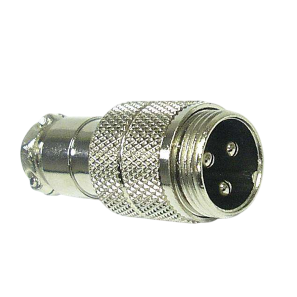 NC513-IL 3-Way Inline Straight Male Microphone Plug Connector