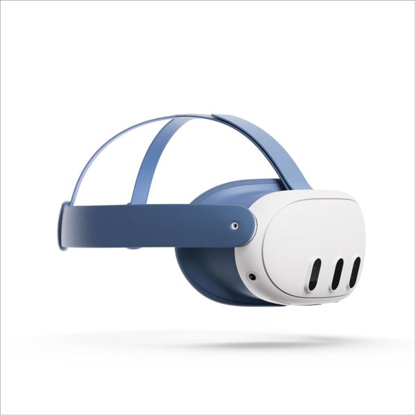 Meta Quest 3 Facial Interface and Head Strap (Elemental Blue)